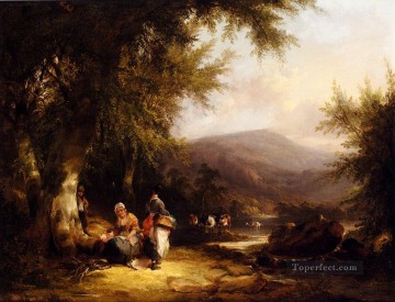 シェイアー・シニア・ウィリアム Painting - 一日の終わりの田園風景 ウィリアム・シェイアー・シニア